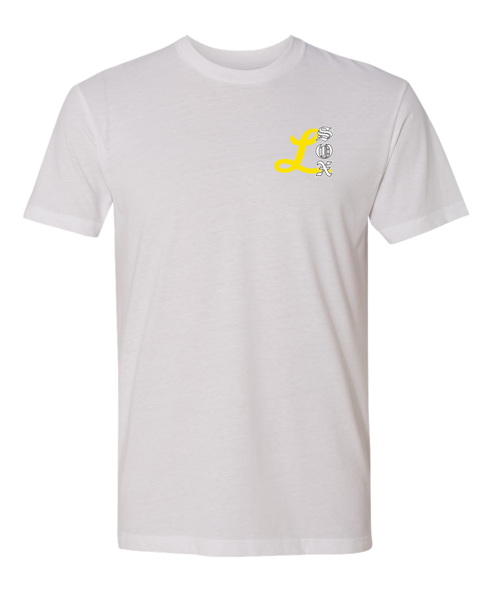 Lamberton LongSox Baseball - White T-Shirt - Left Chest