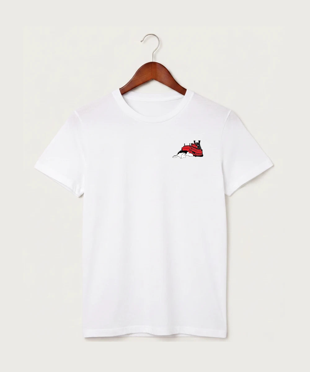 Fulton High School Football (Boys) - White T-Shirt - Left Chest