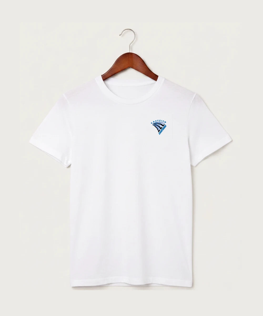 Eastview High School Volleyball (Girls) - White T-Shirt - Left Chest