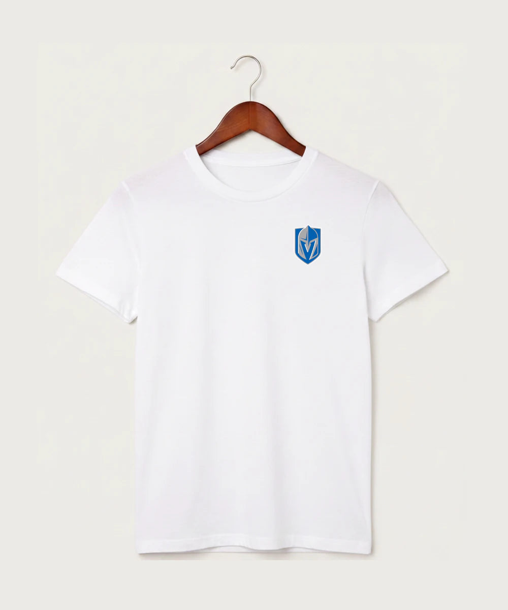 Lake Crystal-Welcome-Memorial High School Football (Boys) - White T-Shirt - Left Chest