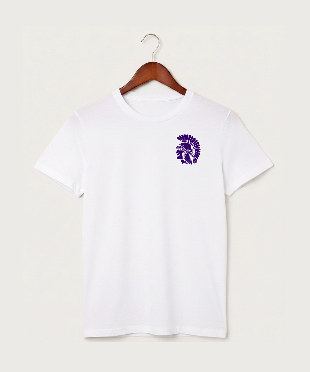 Barnesville High School Football (Boys) - White T-Shirt - Left Chest