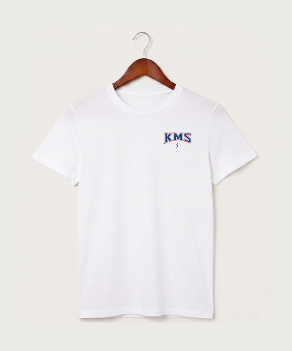 Kerkhoven-Murdock-Sunburg High School Football (Boys) - White T-Shirt - Left Chest