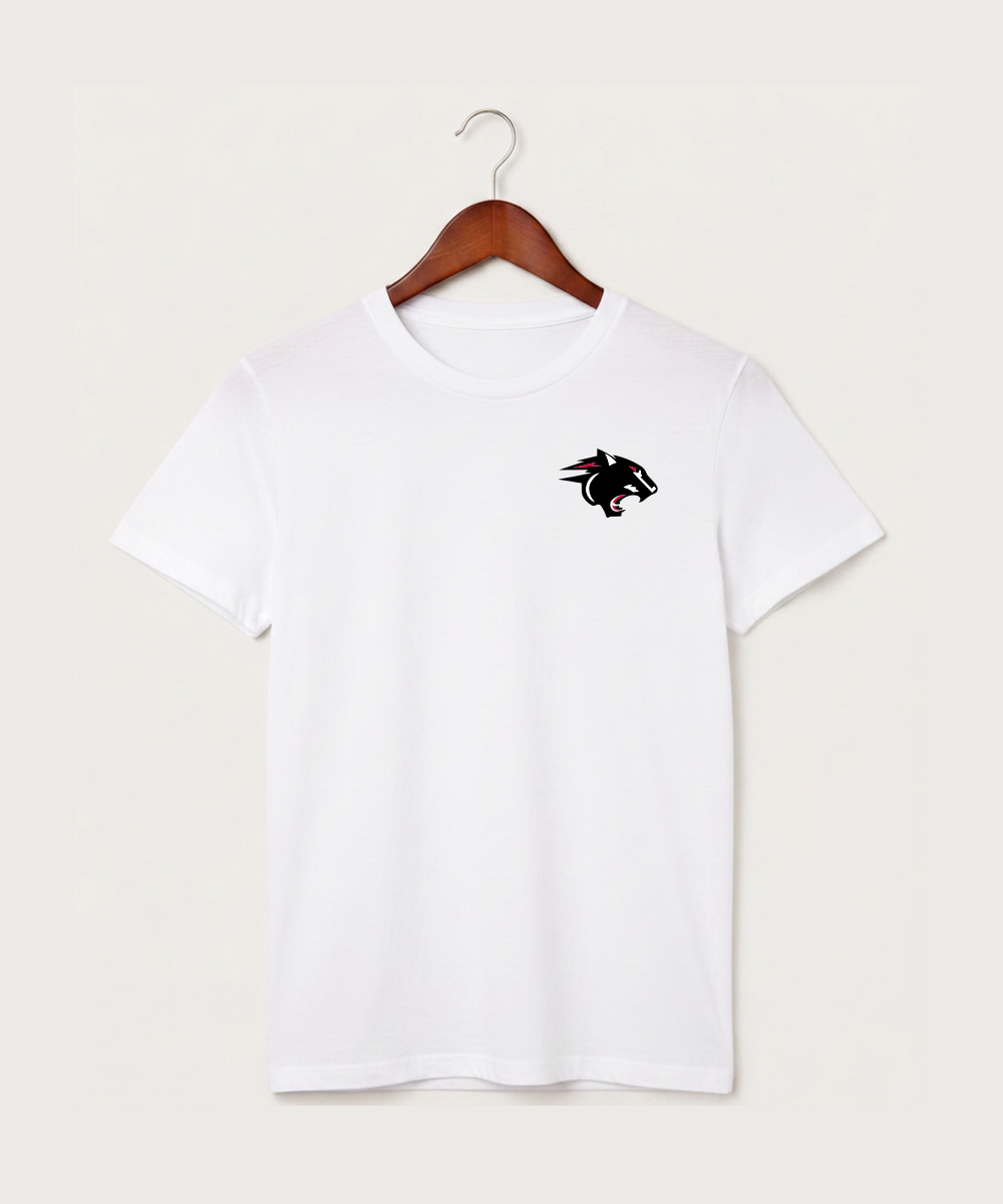 Nrheg Panthers High School Football (Boys) - White T-Shirt - Left Chest