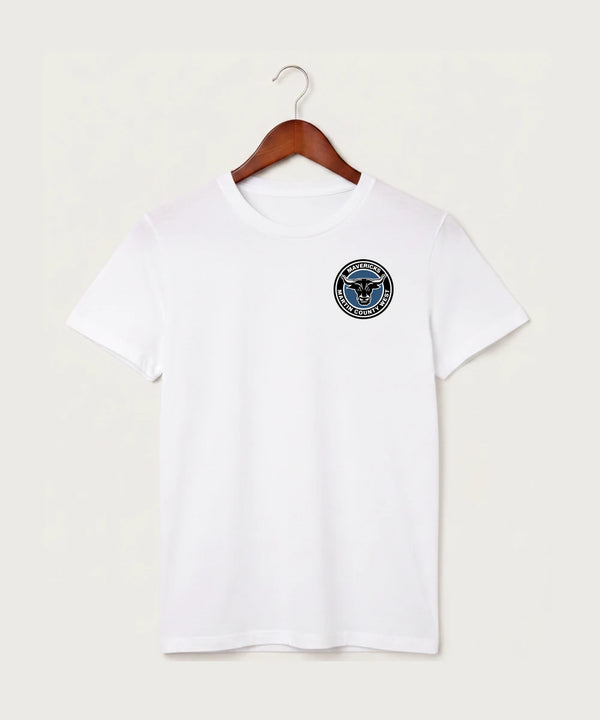 Martin County West High School Football (Boys) - White T-Shirt - Left Chest