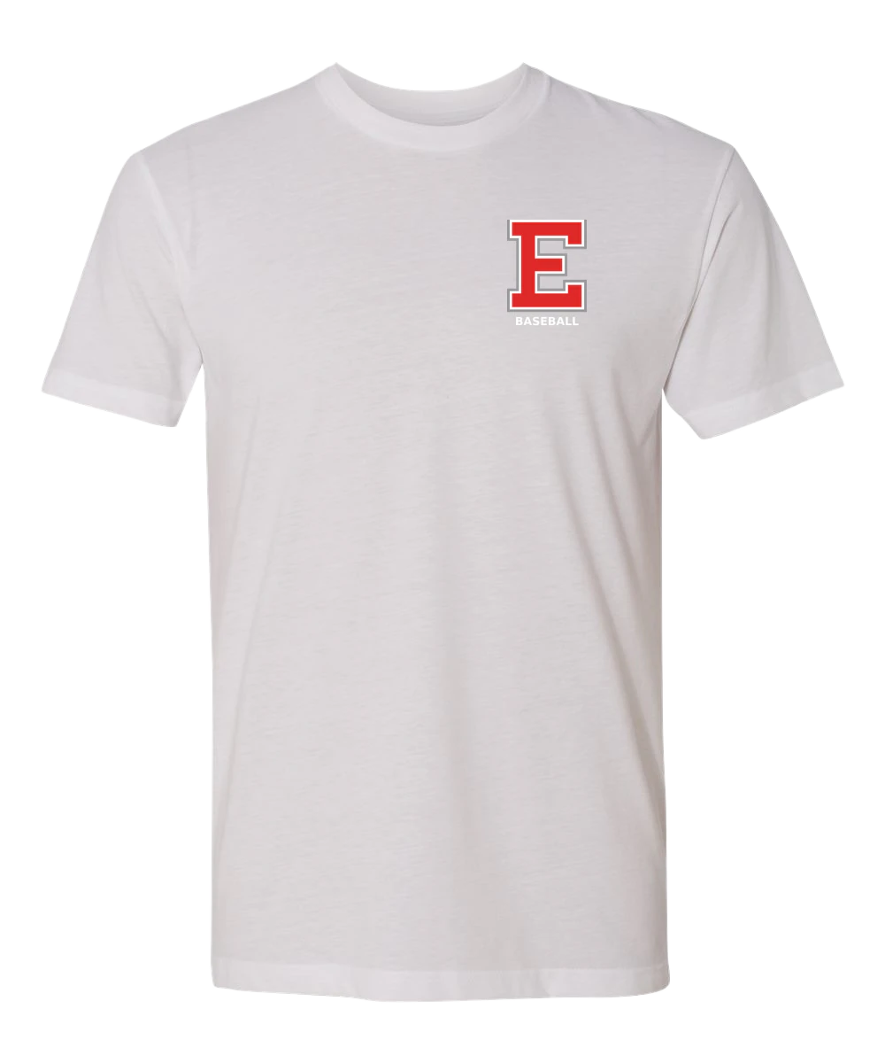 Duluth East Baseball - White T-Shirt - Left Chest