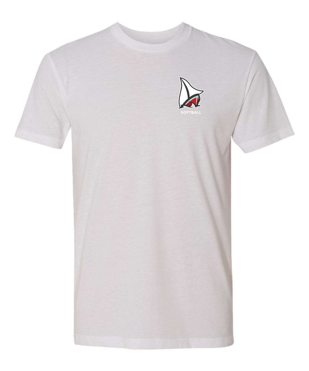 Detroit Lakes Softball - White T-Shirt - Left Chest