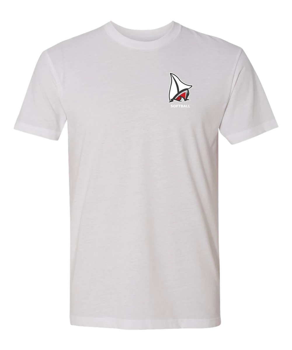 Detroit Lakes Softball - White T-Shirt - Left Chest