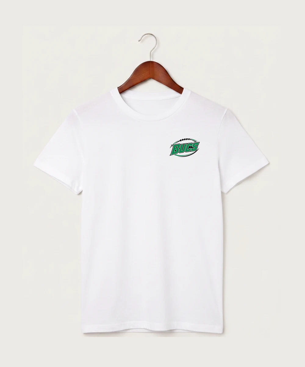 Waterville-Elysian-Morristown High School Football (Boys) - White T-Shirt - Left Chest