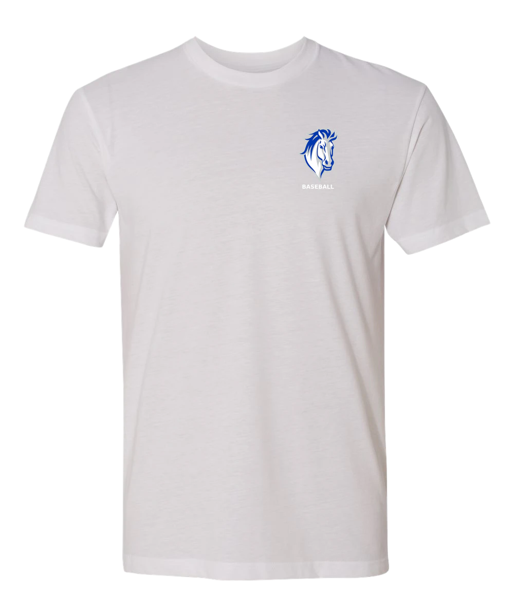 Mora Baseball - White T-Shirt - Left Chest