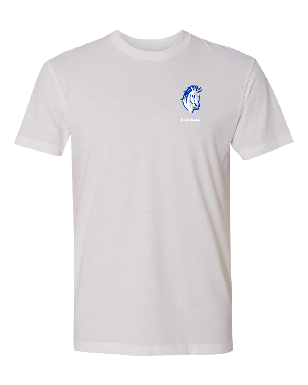 Mora Baseball - White T-Shirt - Left Chest