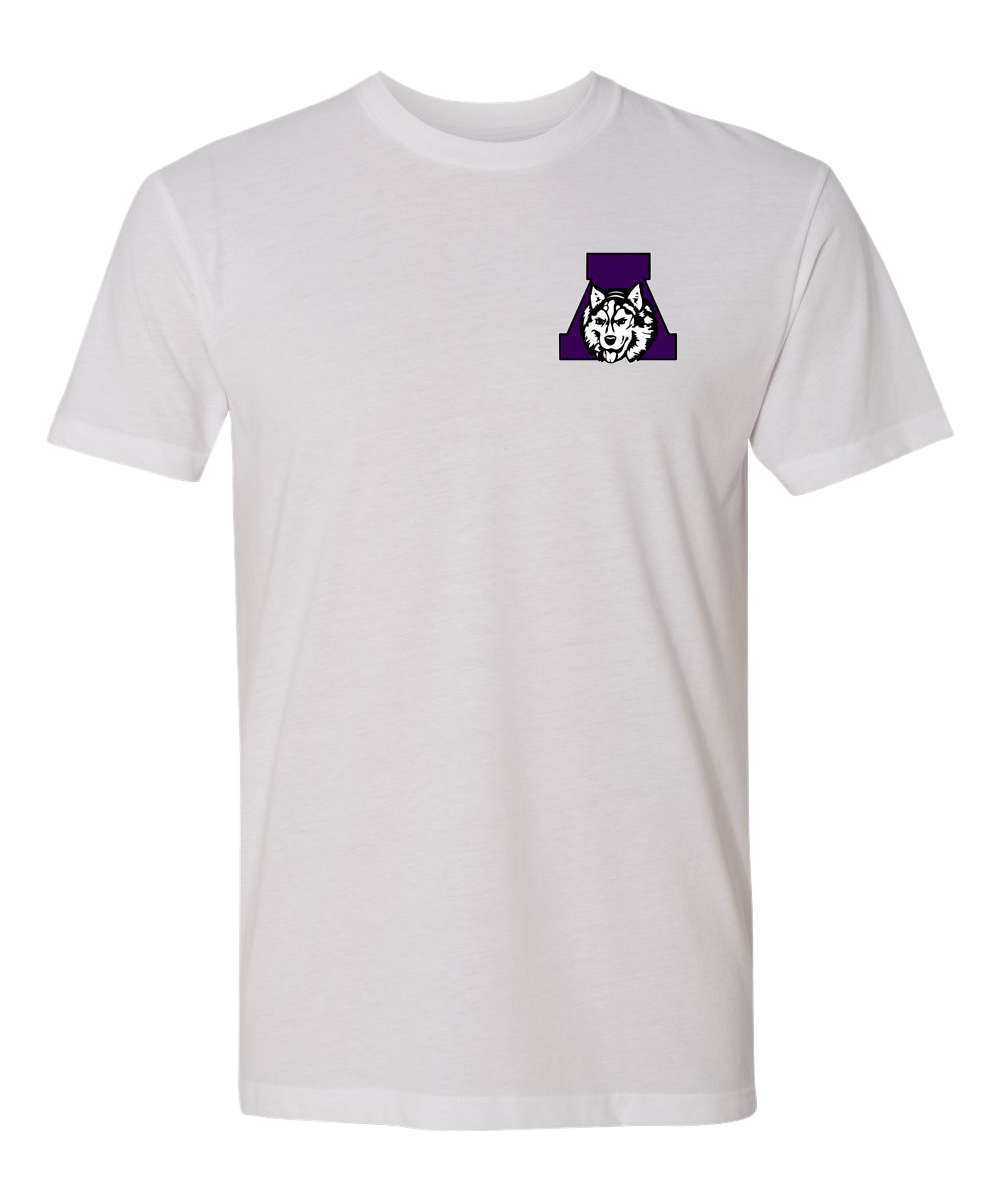 Albany Baseball and Softball - White T-Shirt - Left Chest