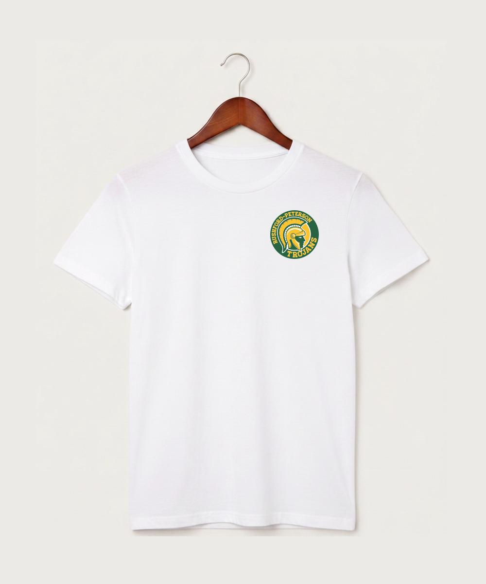 Rushford Peterson High School Football (Boys) - White T-Shirt - Left Chest