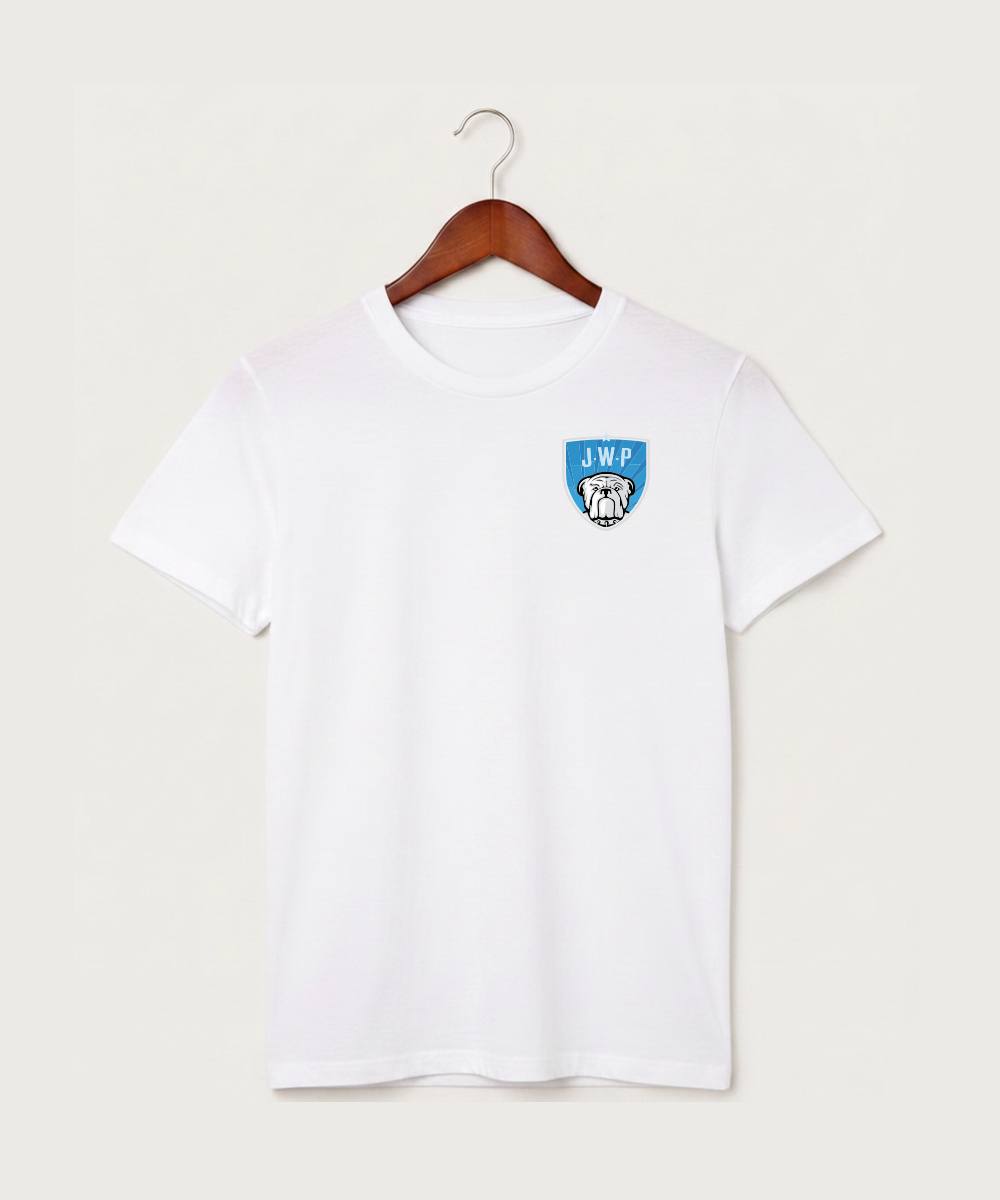 Janesville Waldorf Pemberton Volleyball (Girls) - White T-Shirt - Left Chest