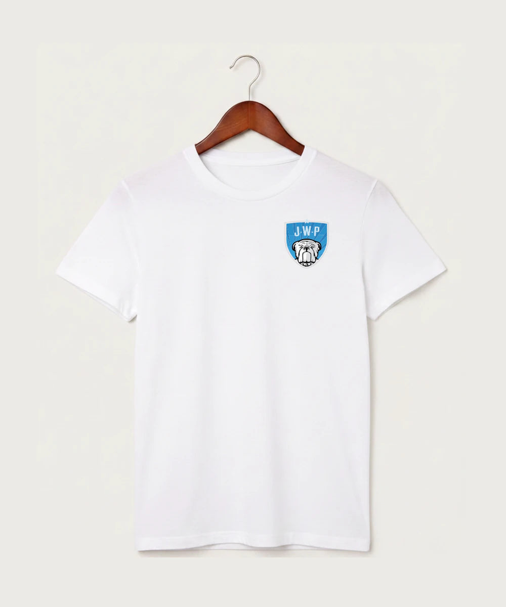 Janesville Waldorf Pemberton Volleyball (Girls) - White T-Shirt - Left Chest