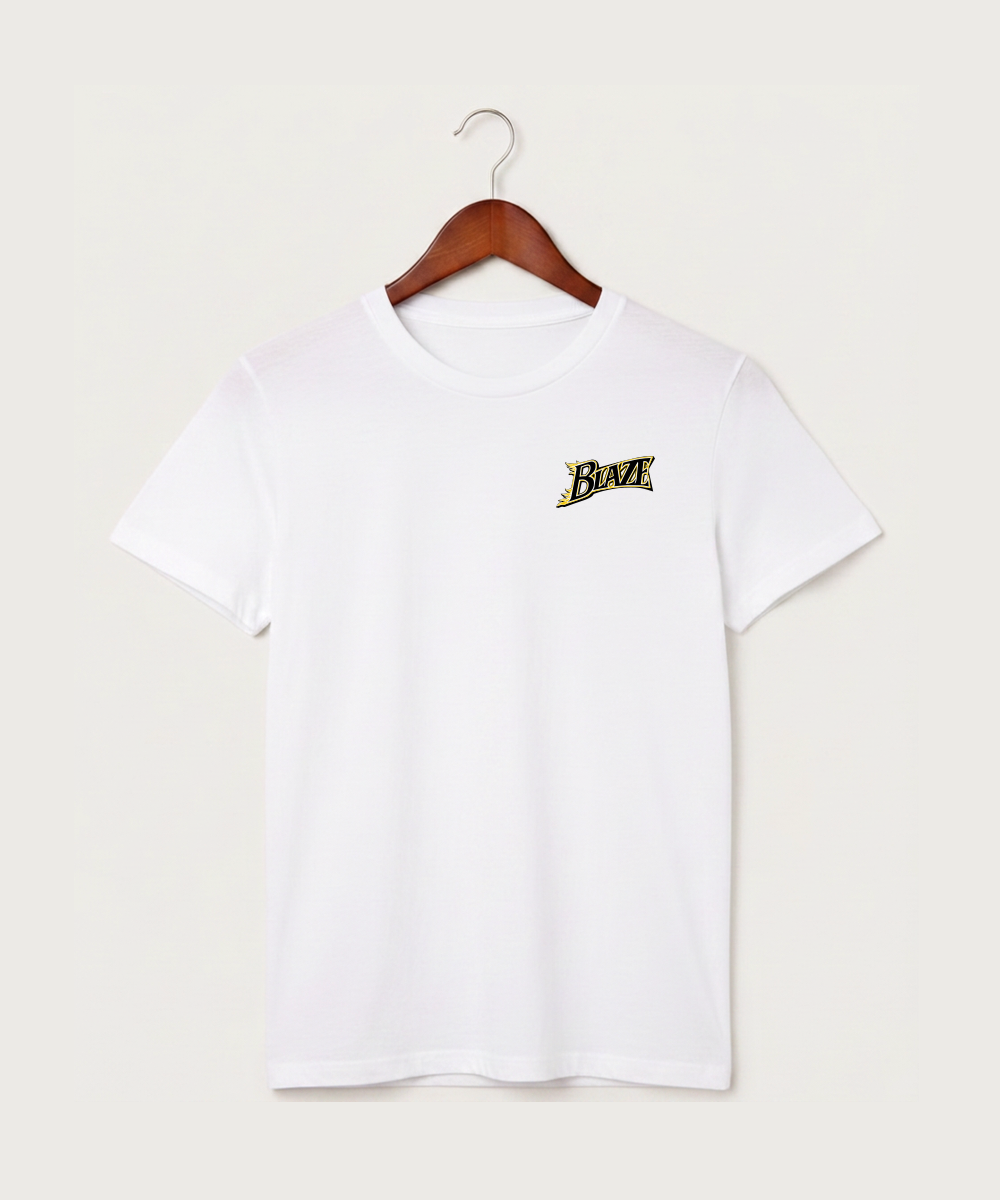 Burnsville High School Football (Boys) - White T-Shirt - Left Chest