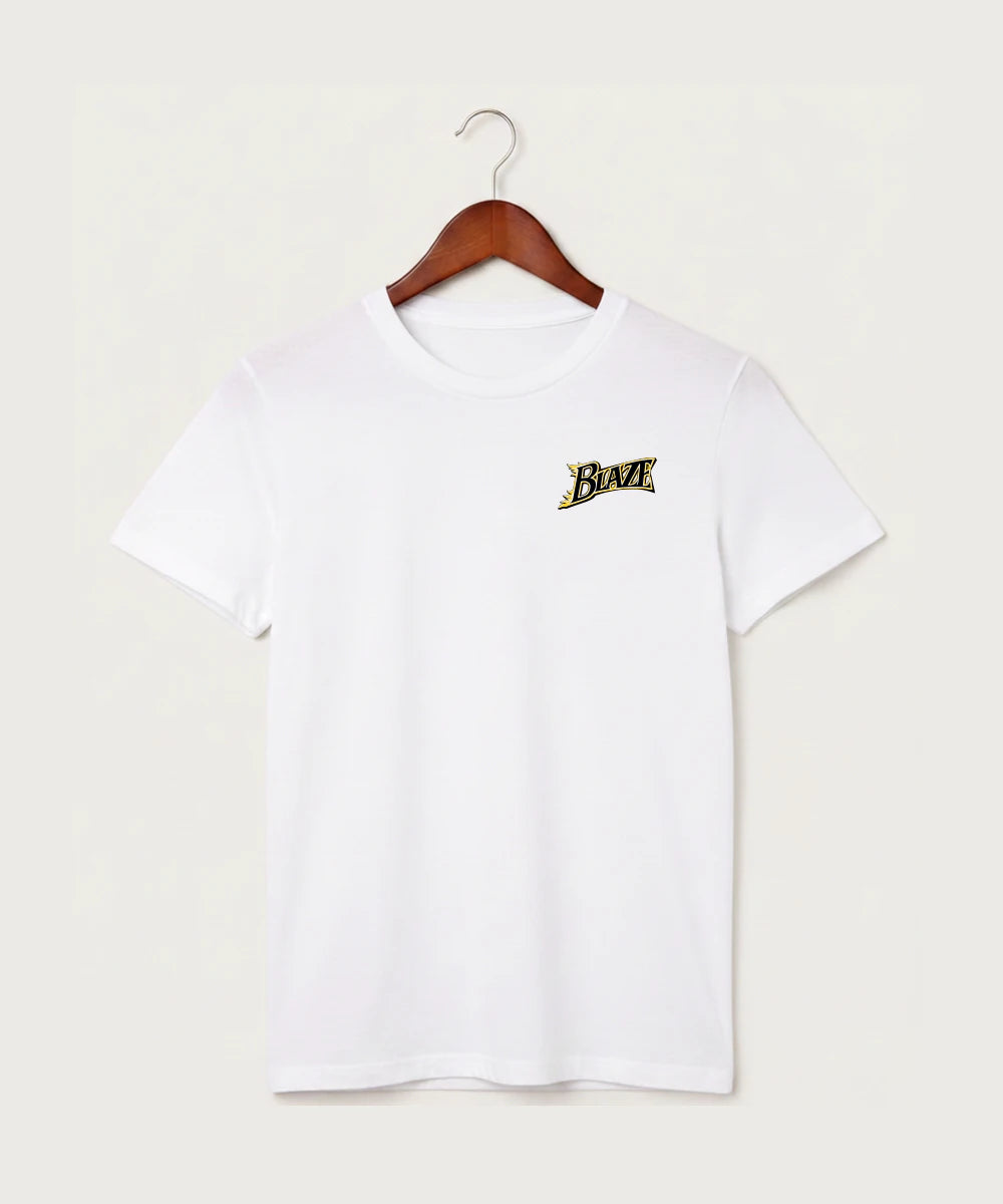 Burnsville High School Football (Boys) - White T-Shirt - Left Chest