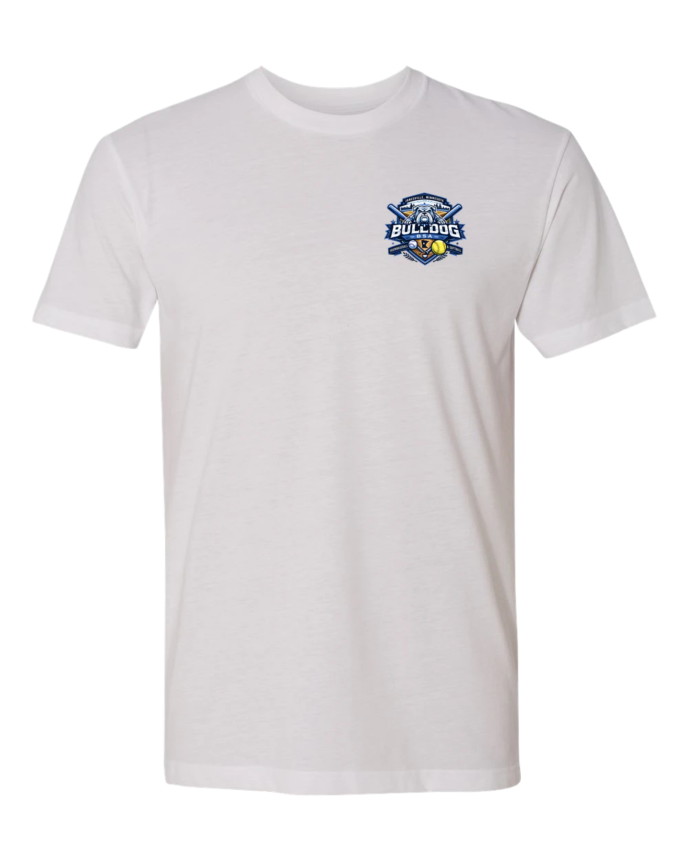 JWP Youth Baseball/Softball - White T-Shirt - Left Chest