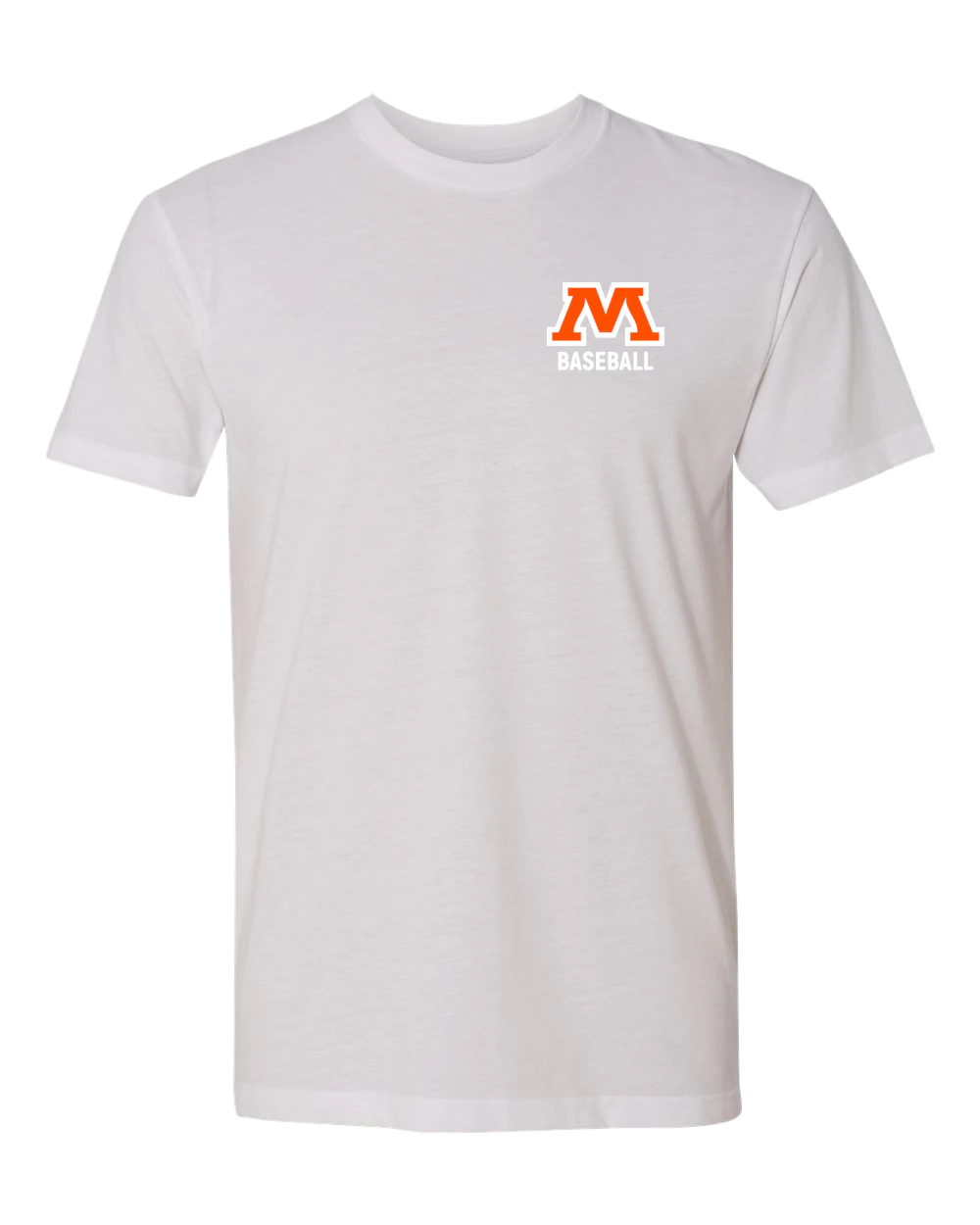 Moorhead Baseball - White T-Shirt - Left Chest