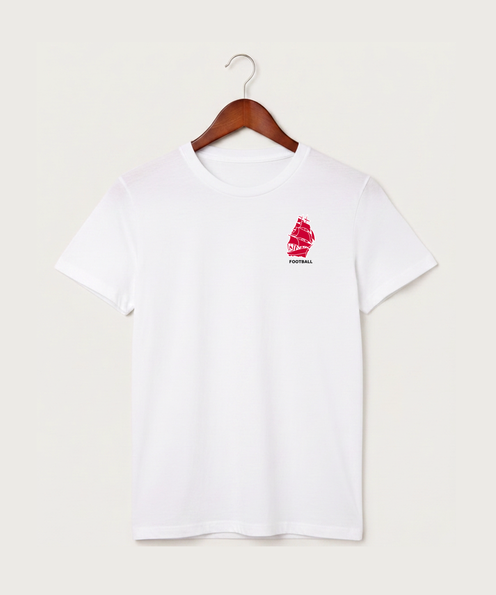Amboy Football general - White T-Shirt - Left Chest