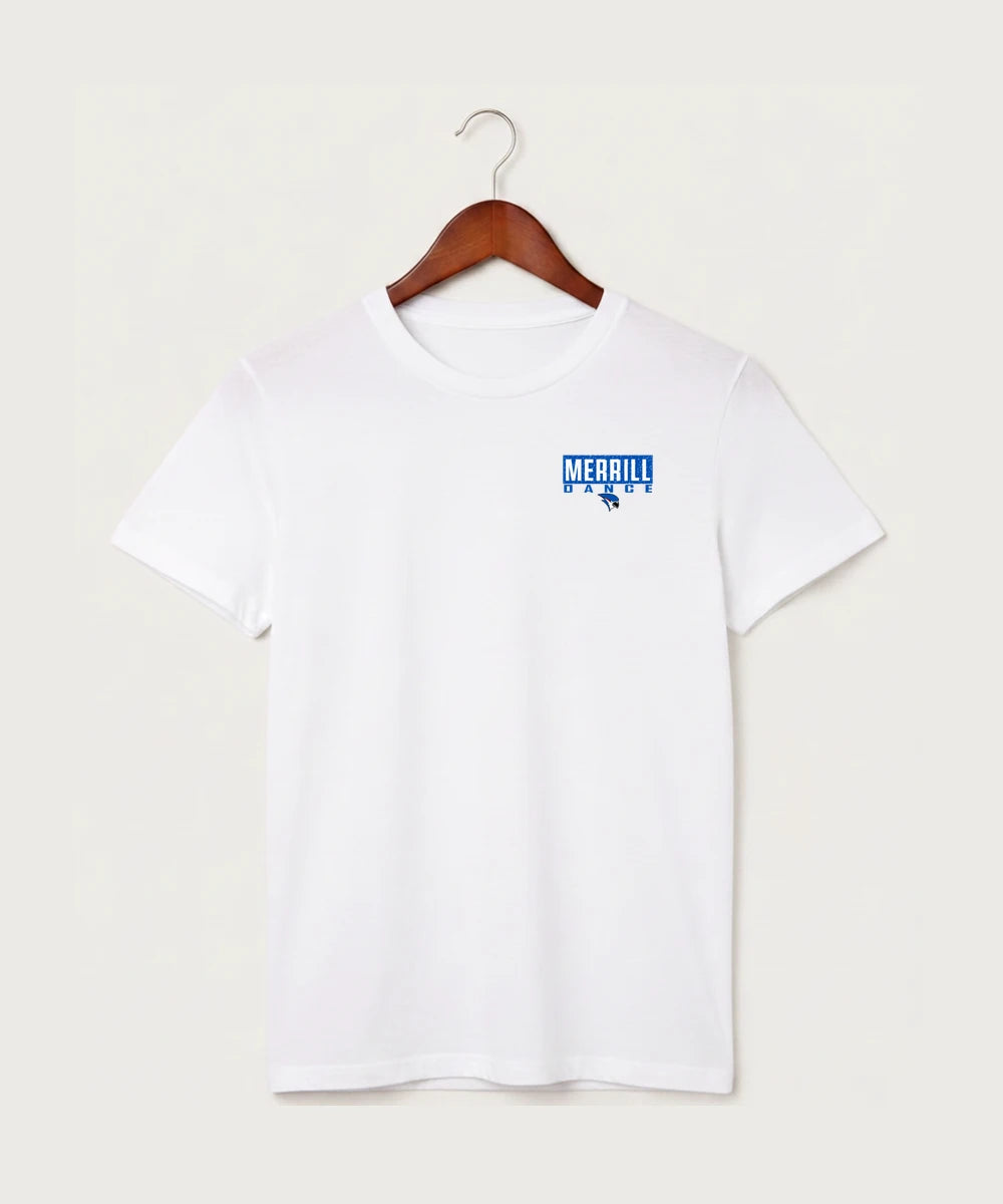 Merrill Dance and Cheer - White T-Shirt - Left Chest