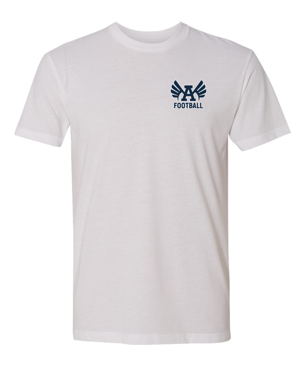 Abingdon Football - White T-Shirt - Left Chest