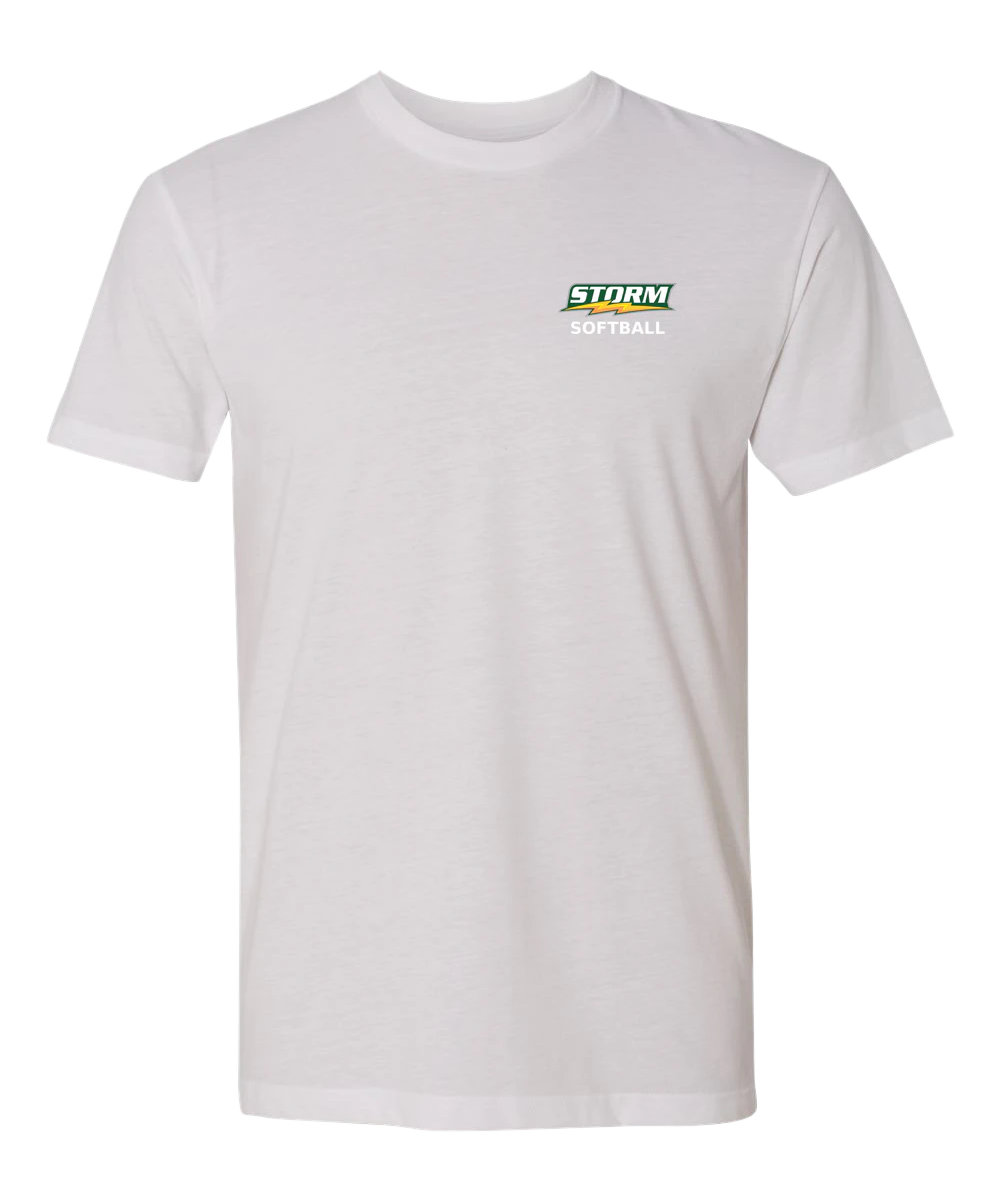 Sauk Rapids Rice Softball - White T-Shirt - Left Chest