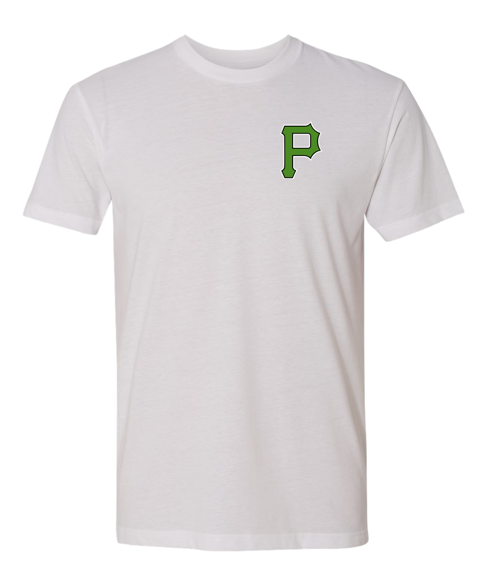 Pipestone Baseball - White T-Shirt - Left Chest