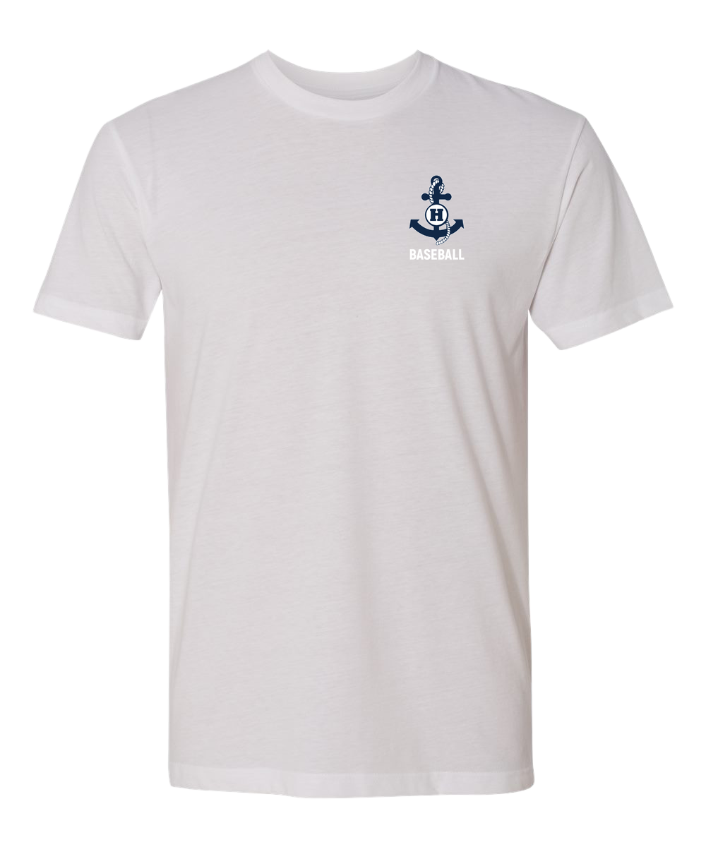 Hibbing Baseball - White T-Shirt - Left Chest