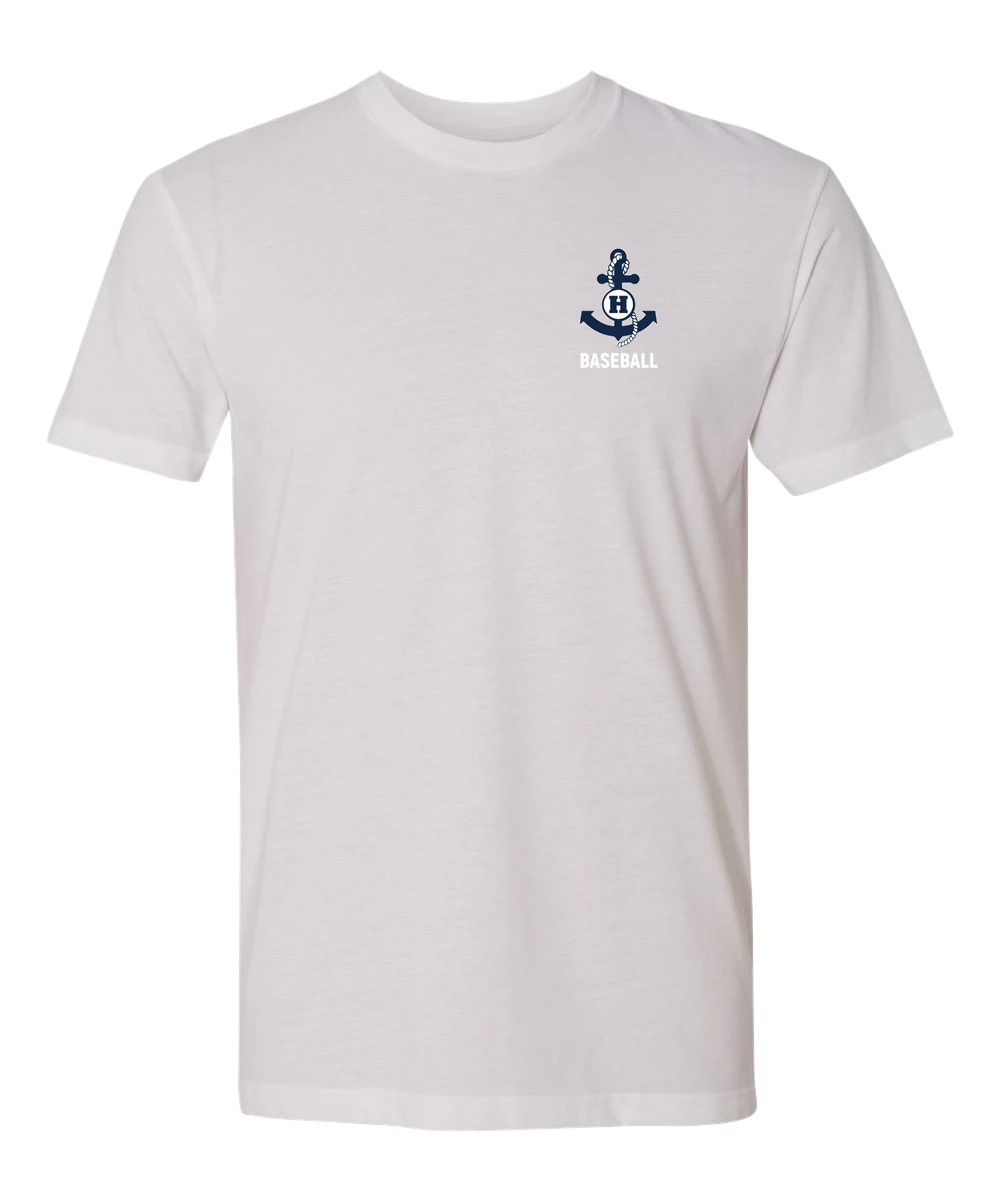 Hibbing Baseball - White T-Shirt - Left Chest