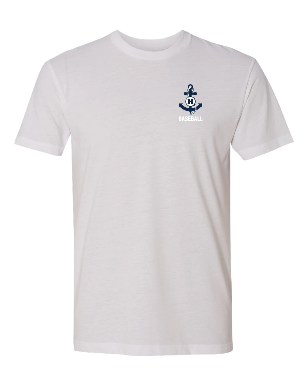 Hibbing Baseball - White T-Shirt - Left Chest