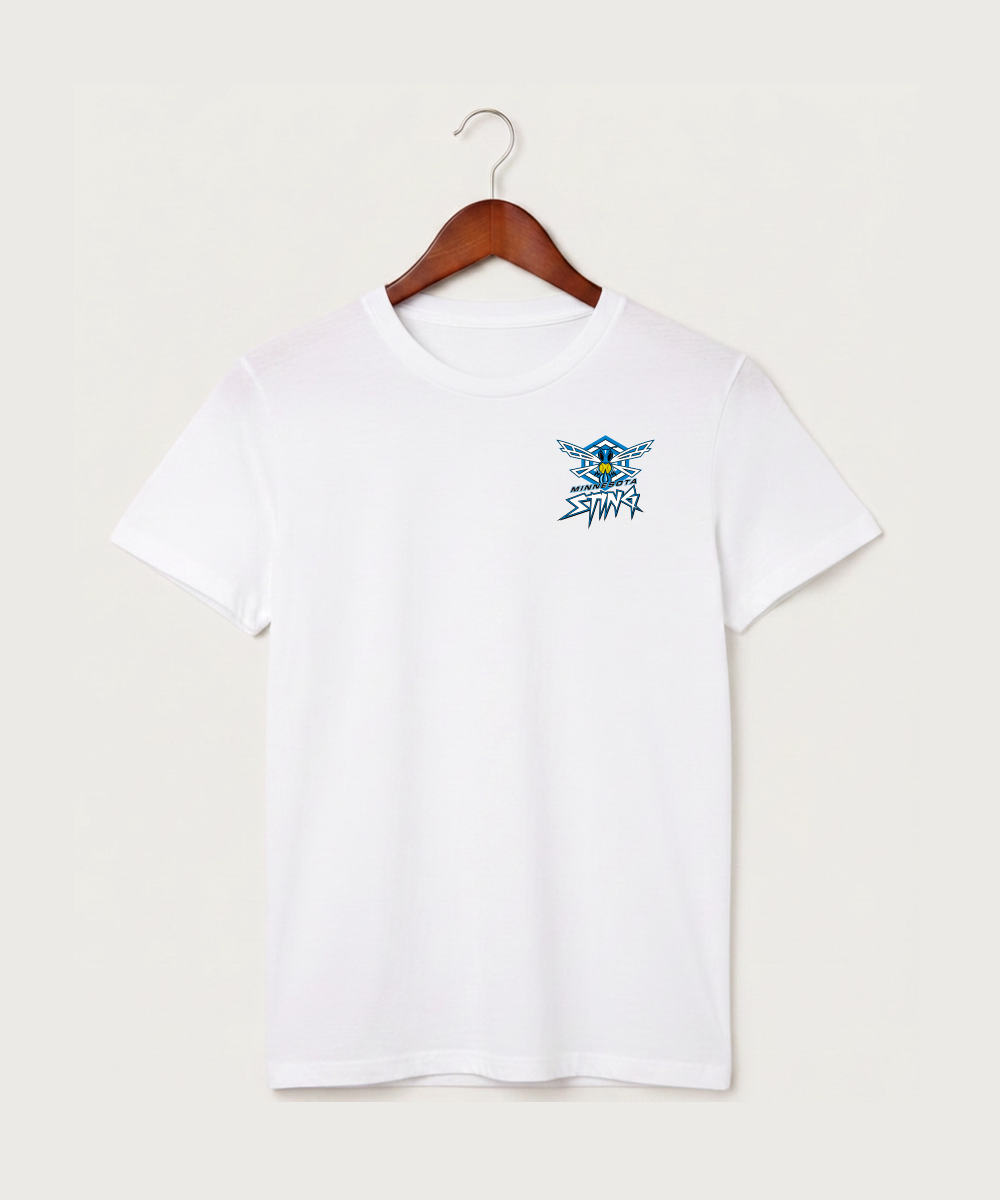 Minnesota Sting Athletics - White T-Shirt - Left Chest