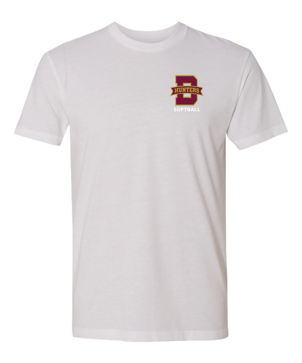 Denfeld Softball - White T-Shirt - Left Chest