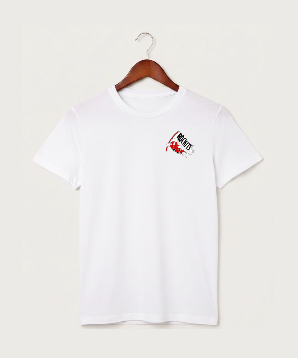 John Marshall High School Swim Dive Girls - White T-Shirt - Left Chest