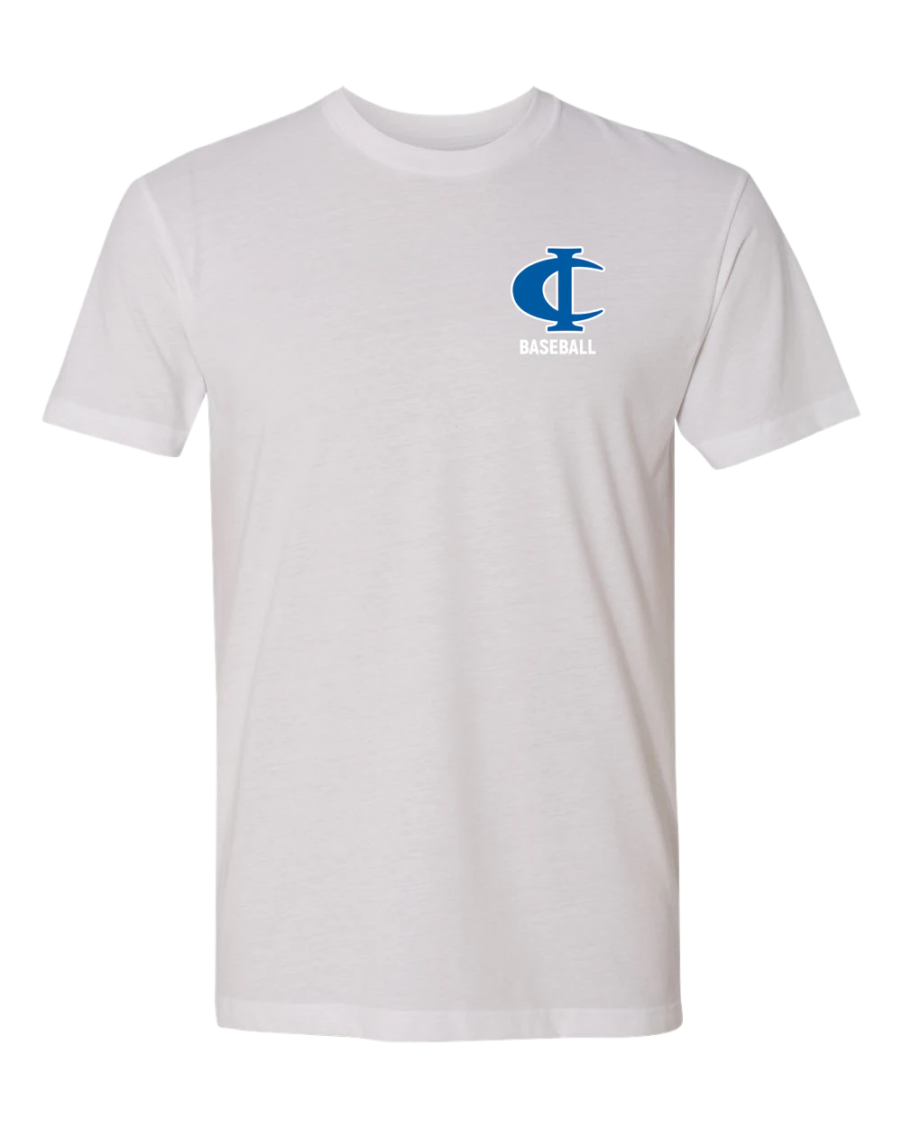 Cambridge Isanti Baseball - White T-Shirt - Left Chest