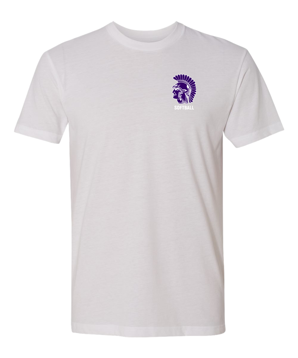 Barnesville Softball - White T-Shirt - Left Chest