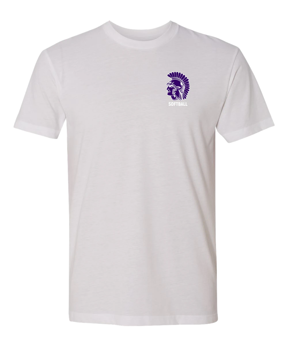 Barnesville Softball - White T-Shirt - Left Chest