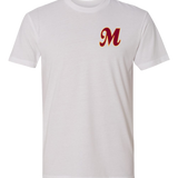 Mankato Area Youth Baseball Association - White T-Shirt - Left Chest