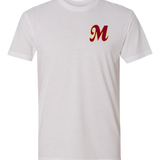 Mankato Area Youth Baseball Association - White T-Shirt - Left Chest
