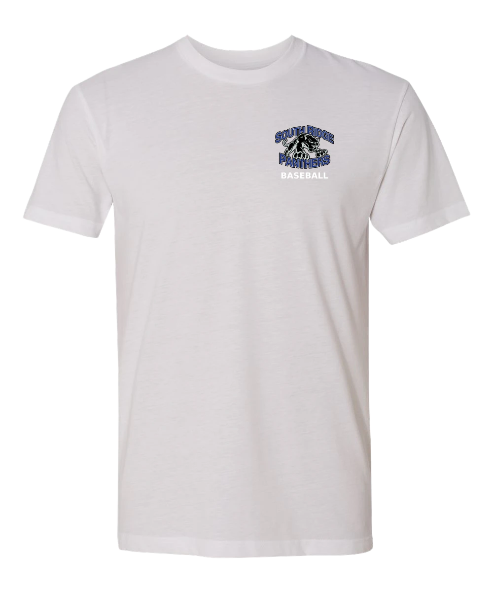 South Ridge Baseball - White T-Shirt - Left Chest