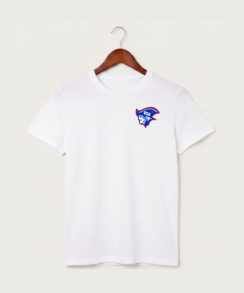 Upsala High School Football (Boys) - White T-Shirt - Left Chest