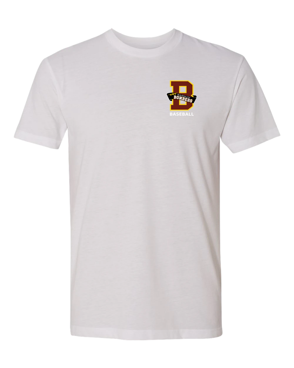 Barnum Baseball - White T-Shirt - Left Chest