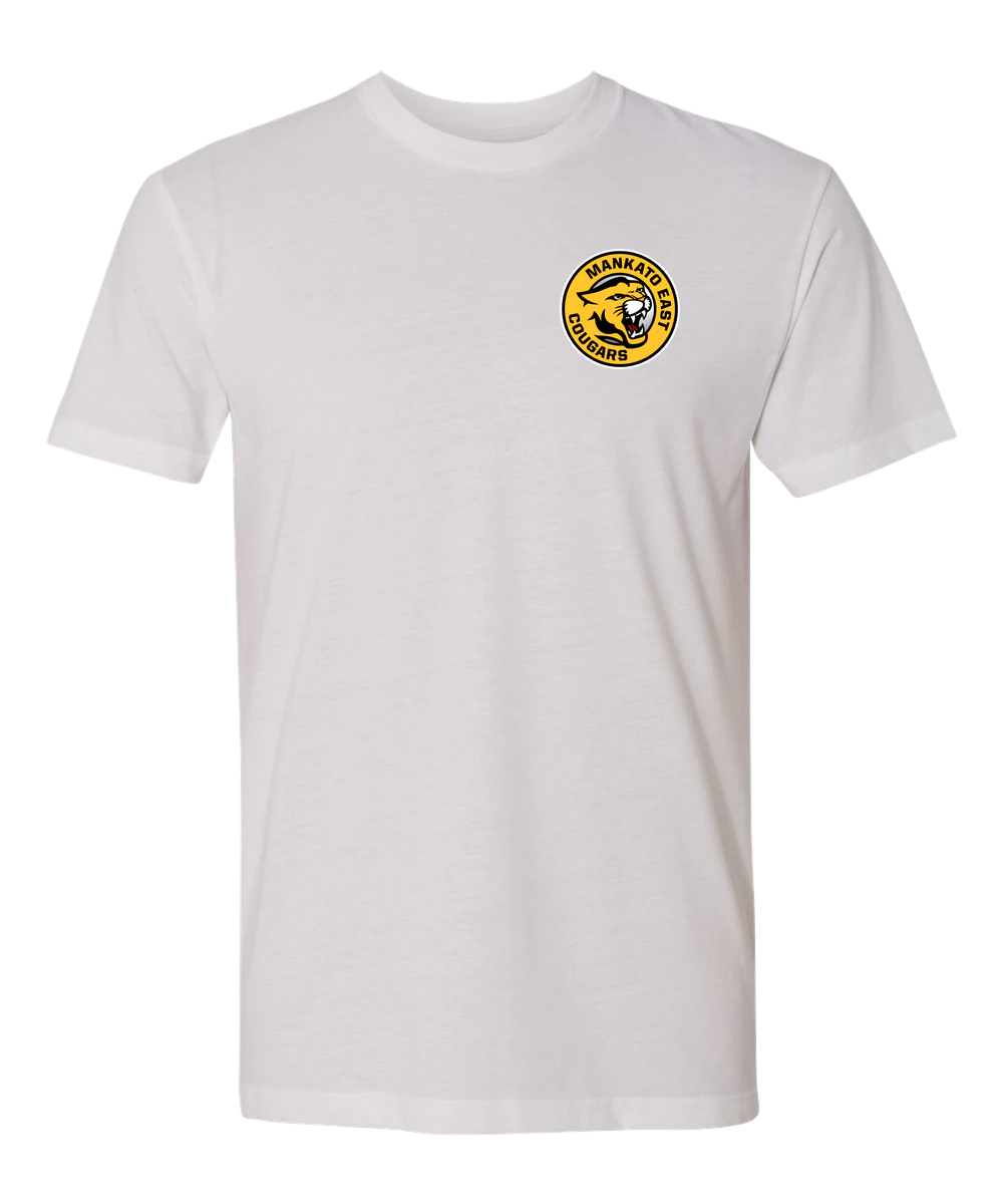 Mankato East Spring - White T-Shirt - Left Chest
