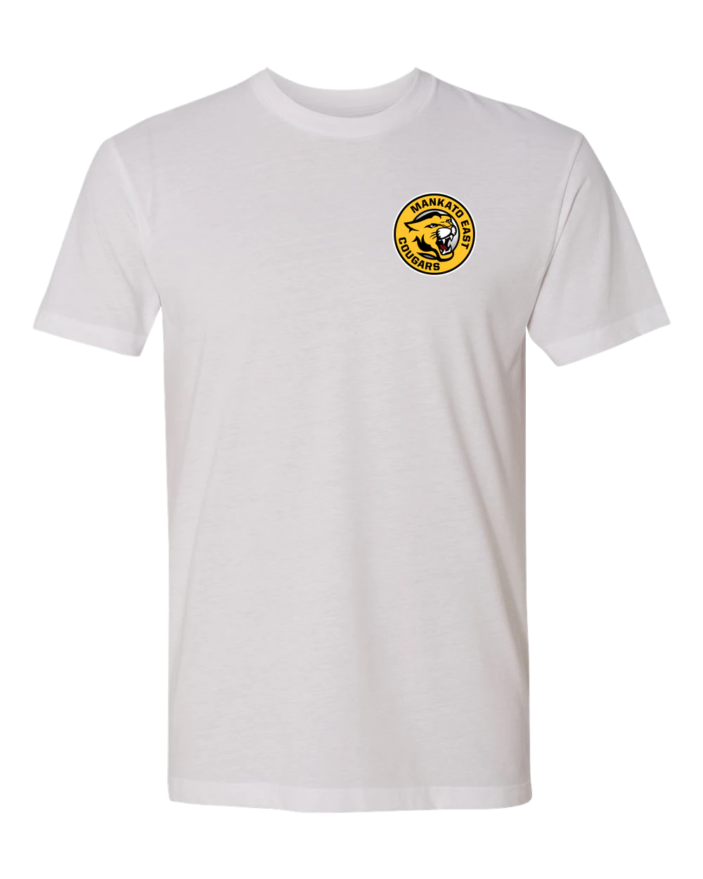 Mankato East Spring - White T-Shirt - Left Chest