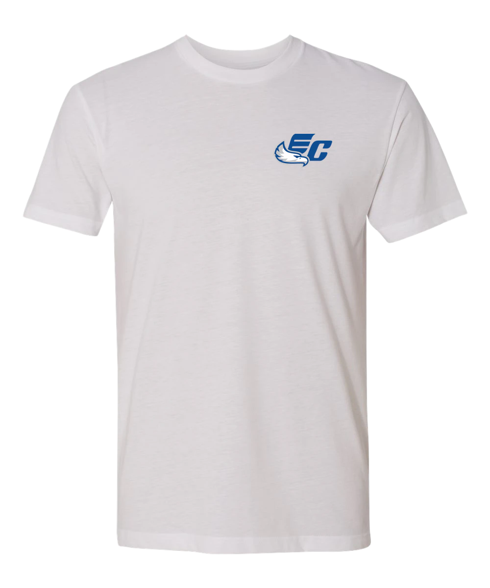 East Central Spring Sports - White T-Shirt - Left Chest