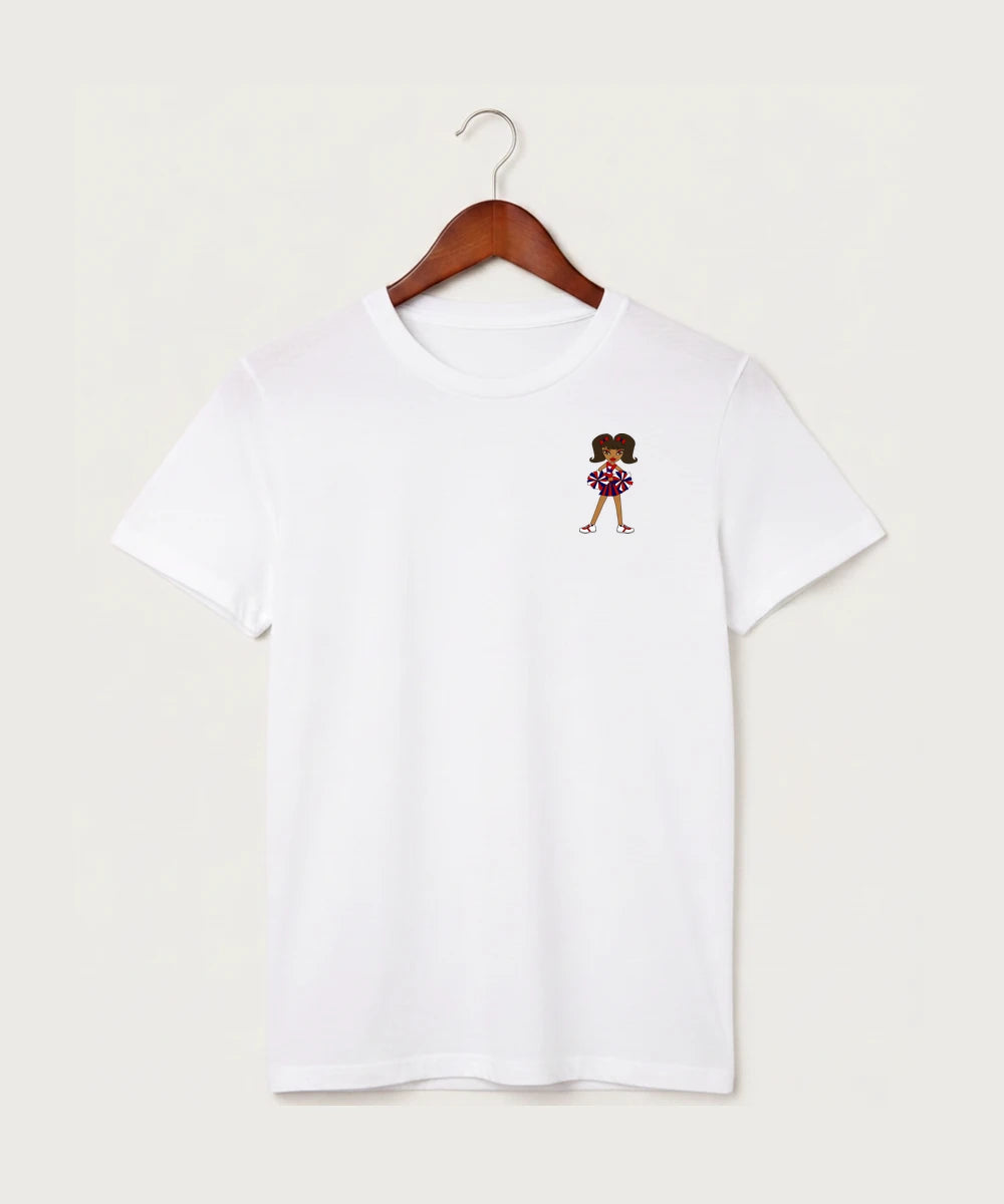 Independence High School Cheer Team - White T-Shirt - Left Chest
