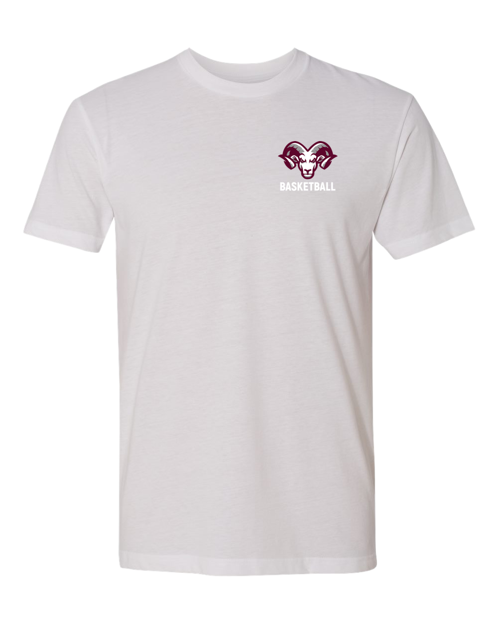 Riverview Basketball - White T-Shirt - Left Chest