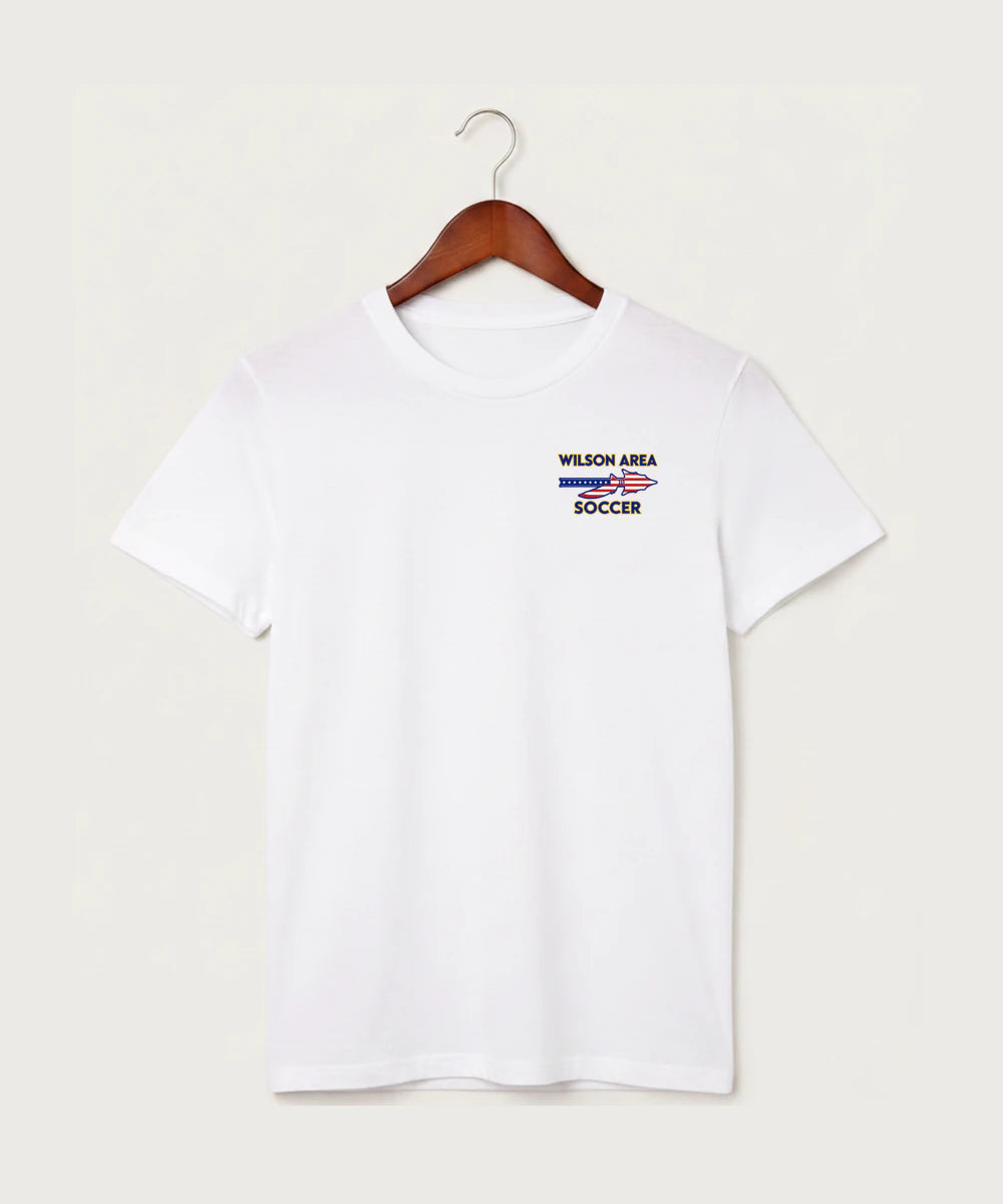 Wilson Area School Soccer Soccer - White T-Shirt - Left Chest