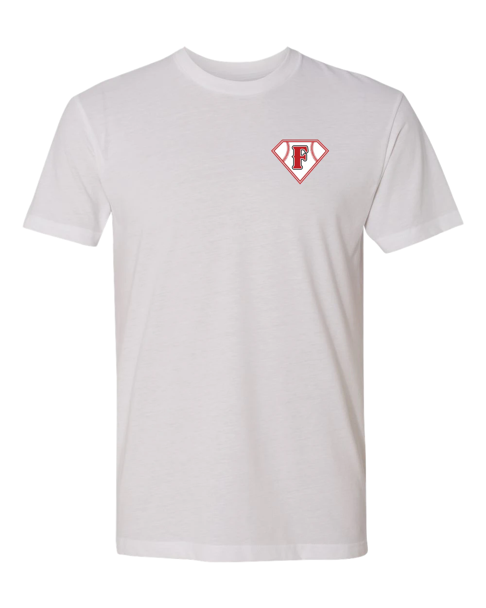 Fairmont Baseball - White T-Shirt - Left Chest