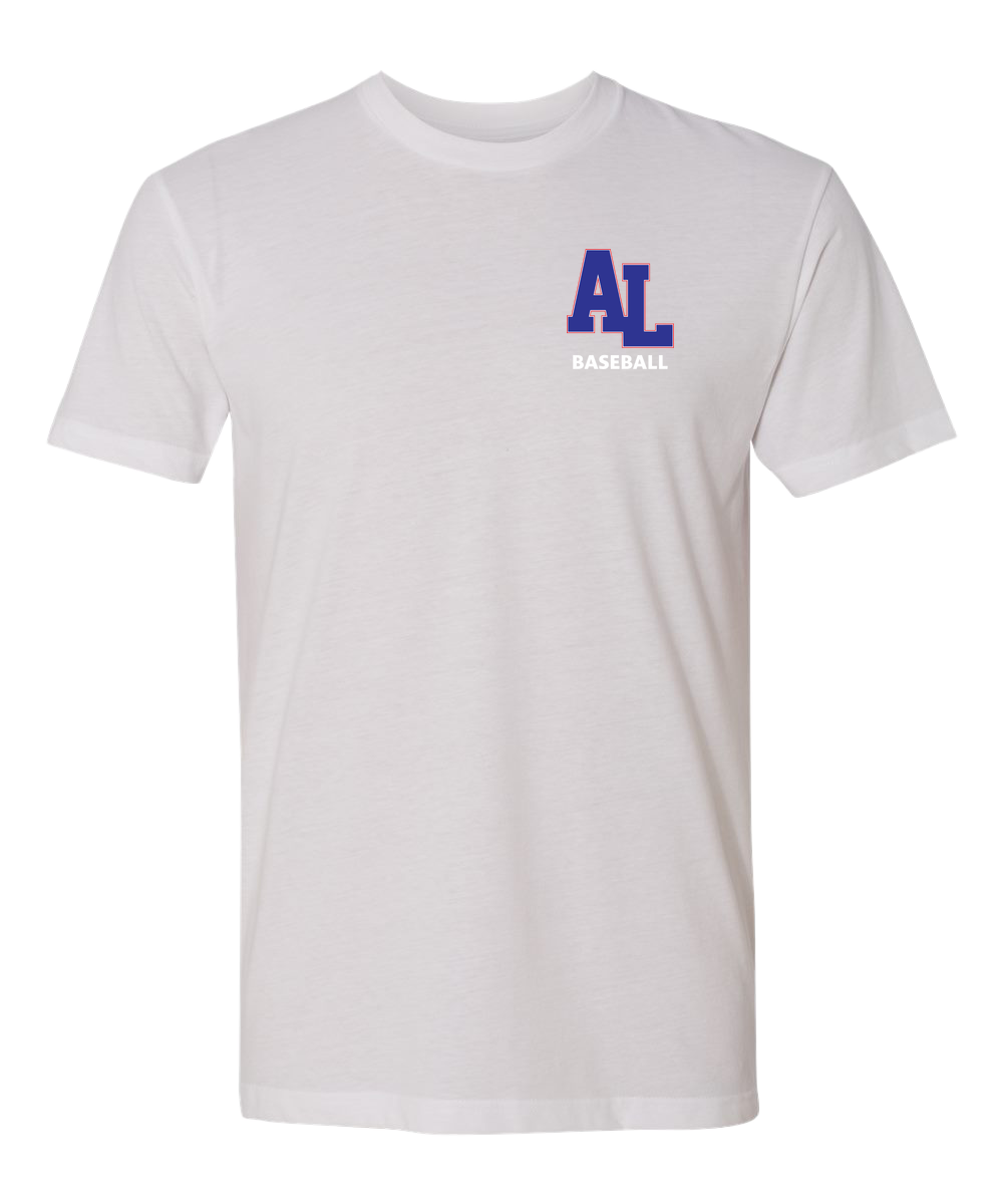 Albert Lea Youth Baseball - White T-Shirt - Left Chest