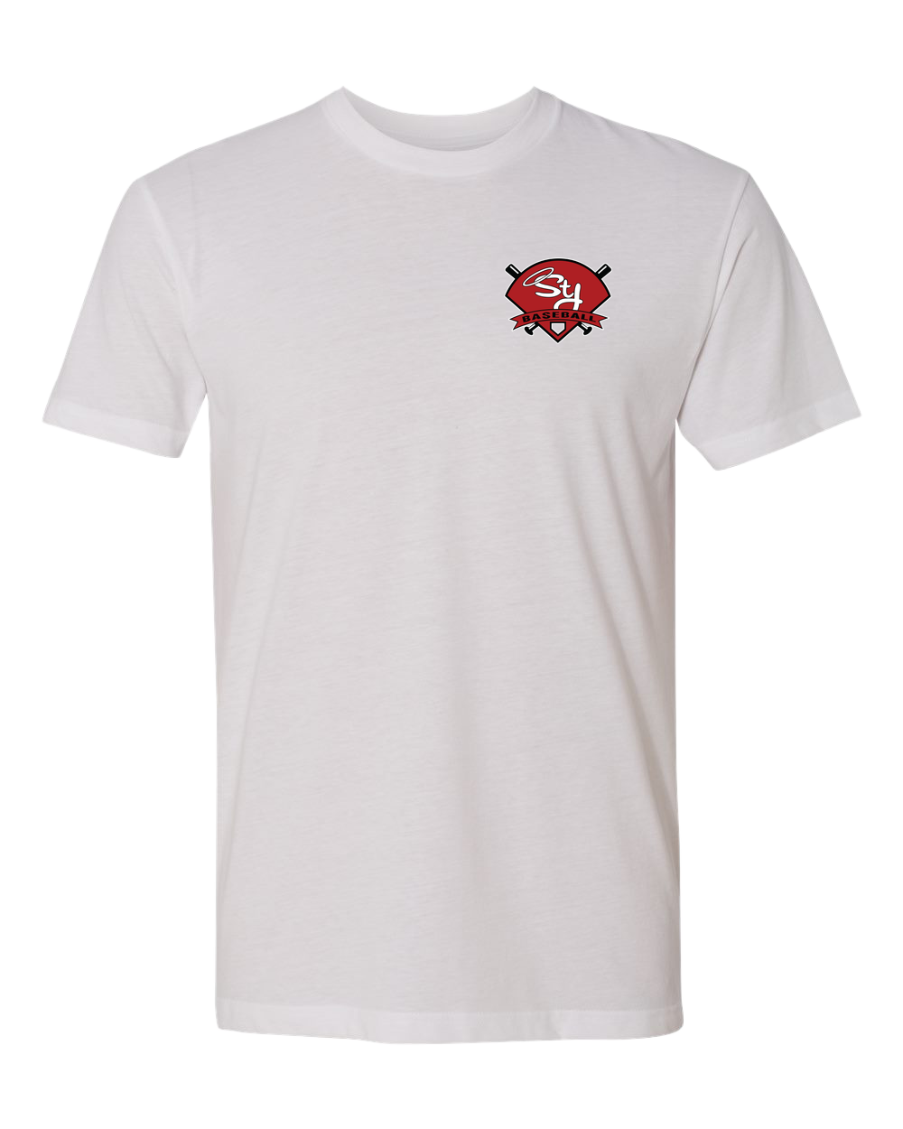 St. James Baseball - White T-Shirt - Left Chest